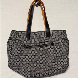 Coach Monogram Jacquard Diaper Bag